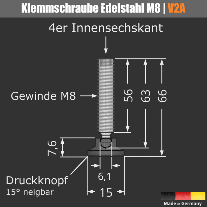 Tischklemme 1-50mm</br> für Acrylglas 4-8mm – Bild 8
