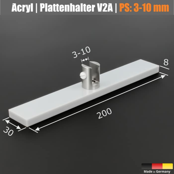 Tischaufsteller 20cm</br>für Acrylglas 4-10mm – Bild 5