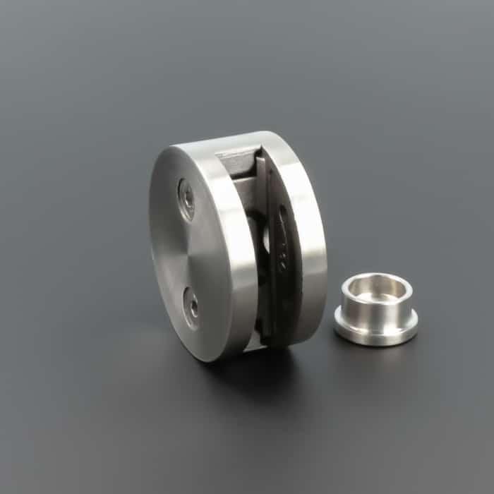 Schilderhalter Edelstahl rund </br>für Platten 8-12mm – Bild 11
