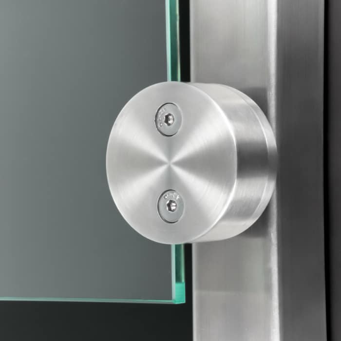 Schilderhalter Edelstahl rund