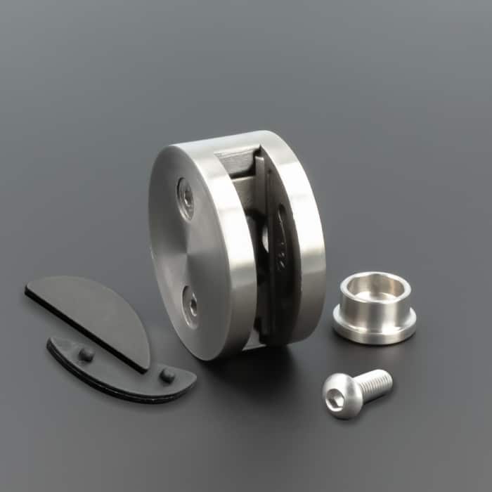 Schilderhalter Edelstahl rund </br>für Platten 8-12mm – Bild 7