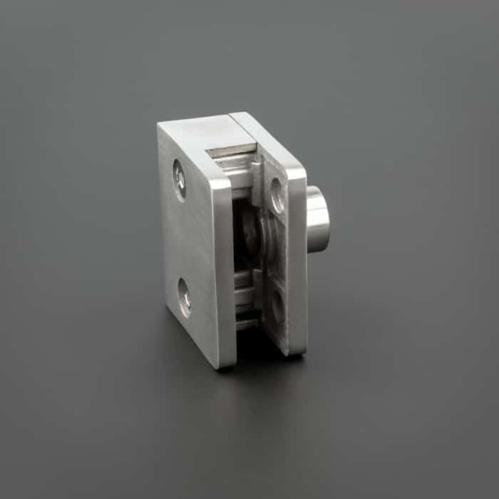 Schilderhalter Edelstahl eckig</br>für Platten 6-12mm Wand – Bild 5