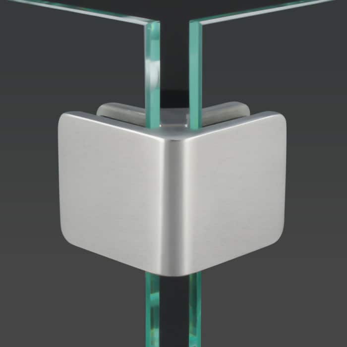 Eckverbinder eckig</br>für Platten 6-10mm