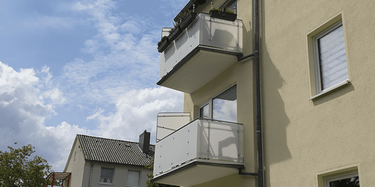 Balkonverkleidung aus Acrylglas