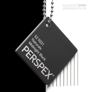 Acrylglas GS Schwarz Satiniert 29221