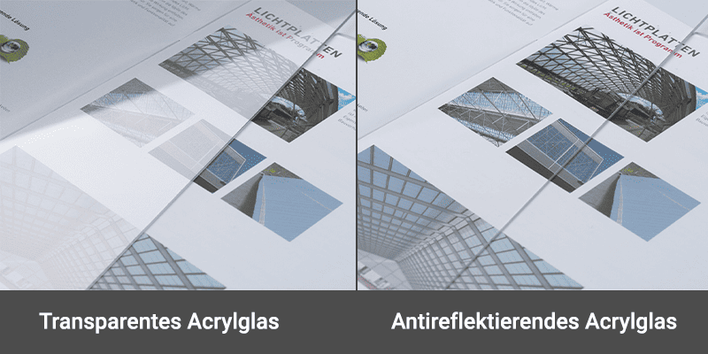 Poster Verglasung aus Acrylglas