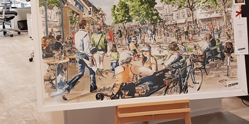 Poster Verglasung aus Acrylglas