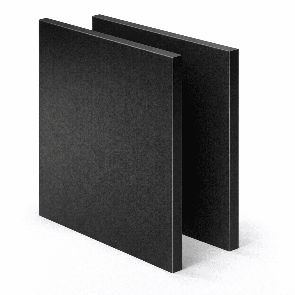 Acrylglas Schwarz Satiniert